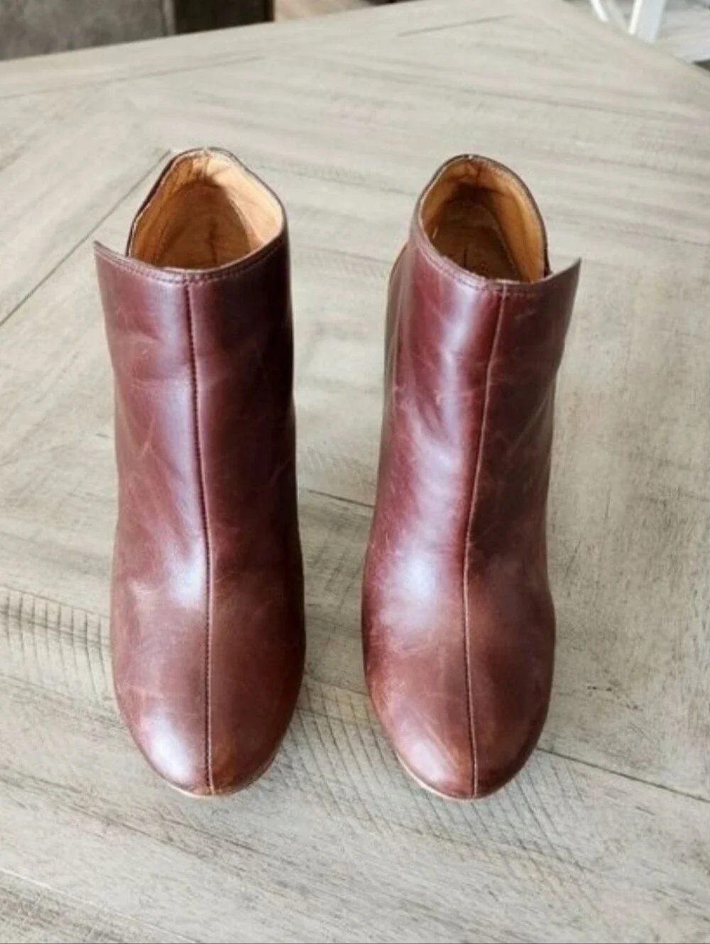 Fossil Leather Ankle Boots Size 6.5